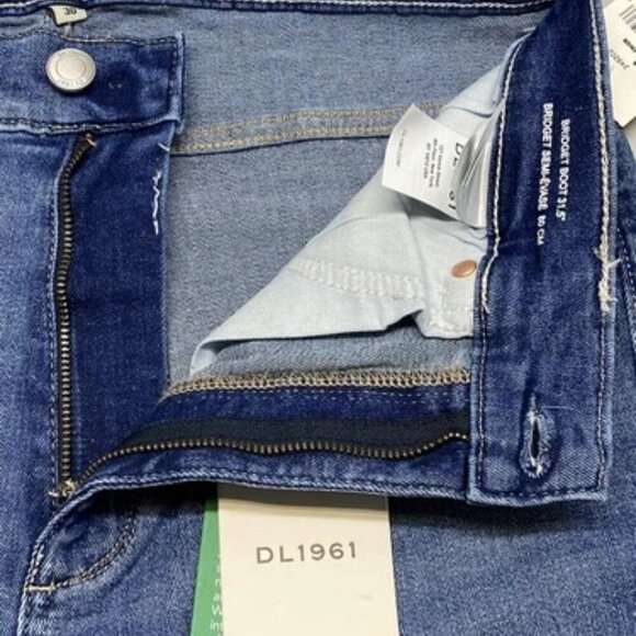 NEW DL1961 Womens Jean Palm Springs Blue Size 30 Bridget Boot High Rise - Picture 6 of 12